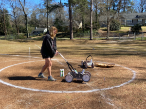 repainting the field